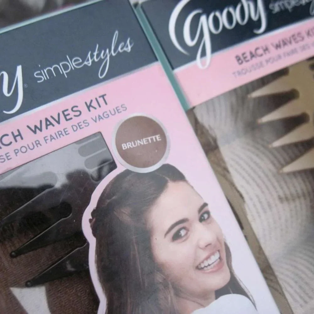 Goody Simple Styles Beach Wave Kit 6 Hook Loop Rollers Versi Comb 10 Bobby Pins